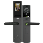 Lockly PGD898D 全高清攝影機和顯示器門鈴 電子門鎖 (帶雙向音訊) (太空灰) (額外送專用鋰電池1粒)